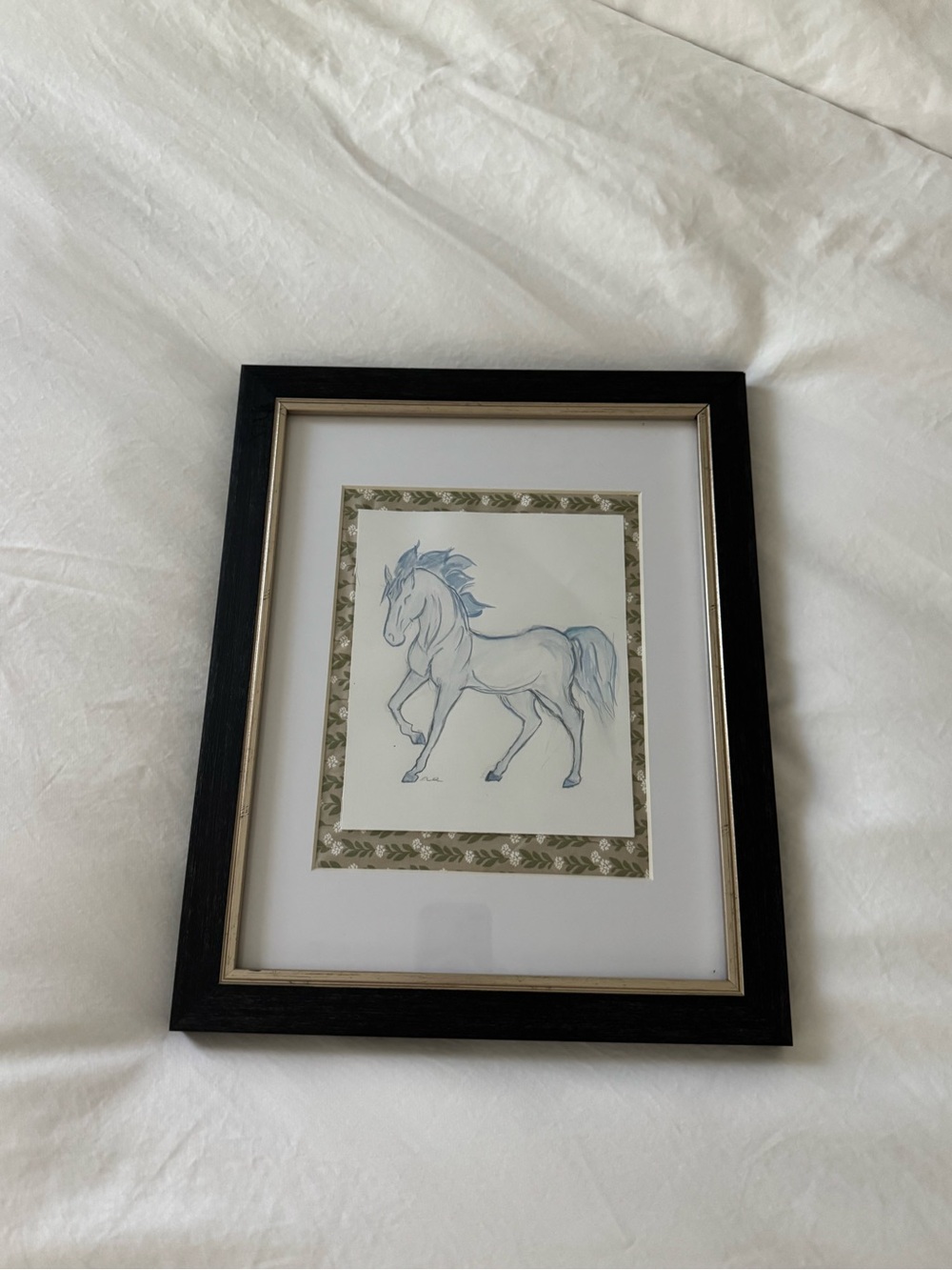 Hand painted Watercolor Horse Art
